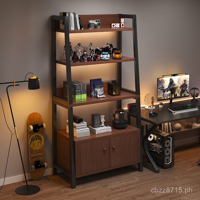 Multi-layer iron side shelf ladder storage rack, Gongyi Zheng Furniture ...