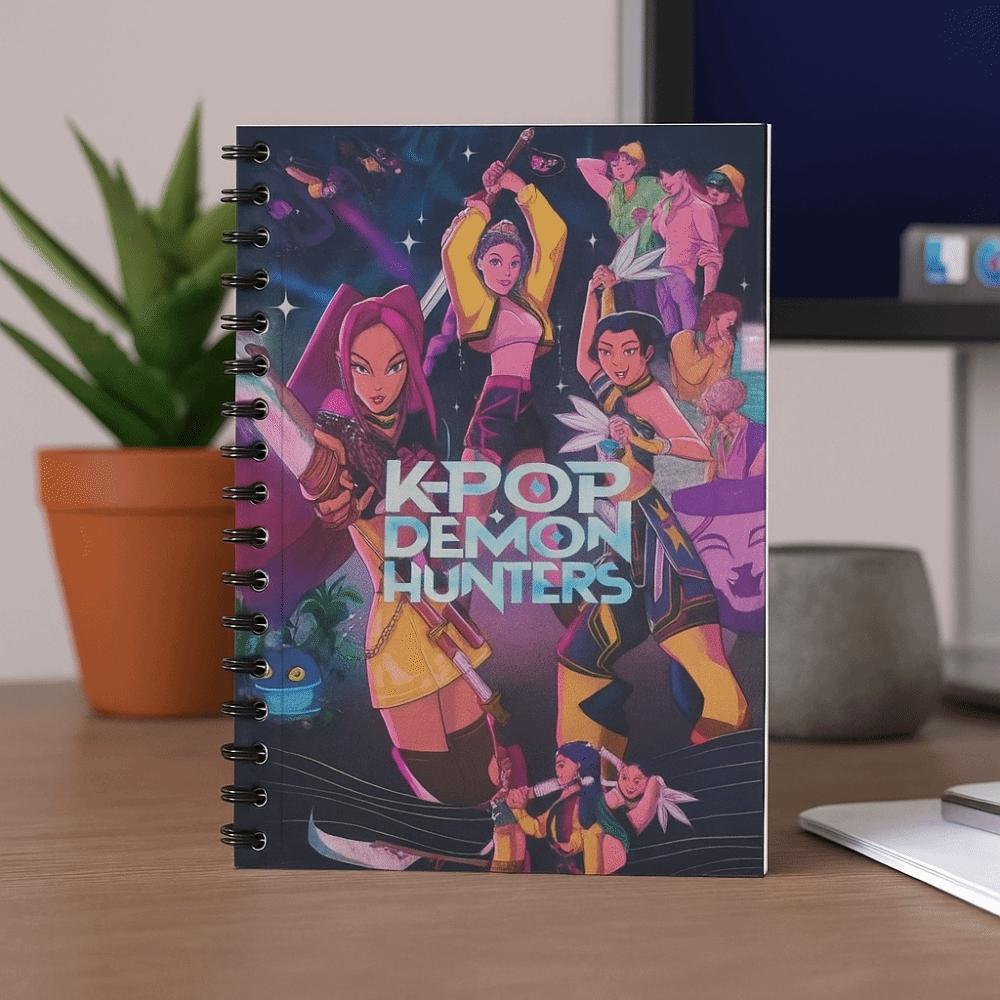 VALEX Demon Hunters Notebook, Paper Rumi Mira Zoey Demon Hunter Notepad ...