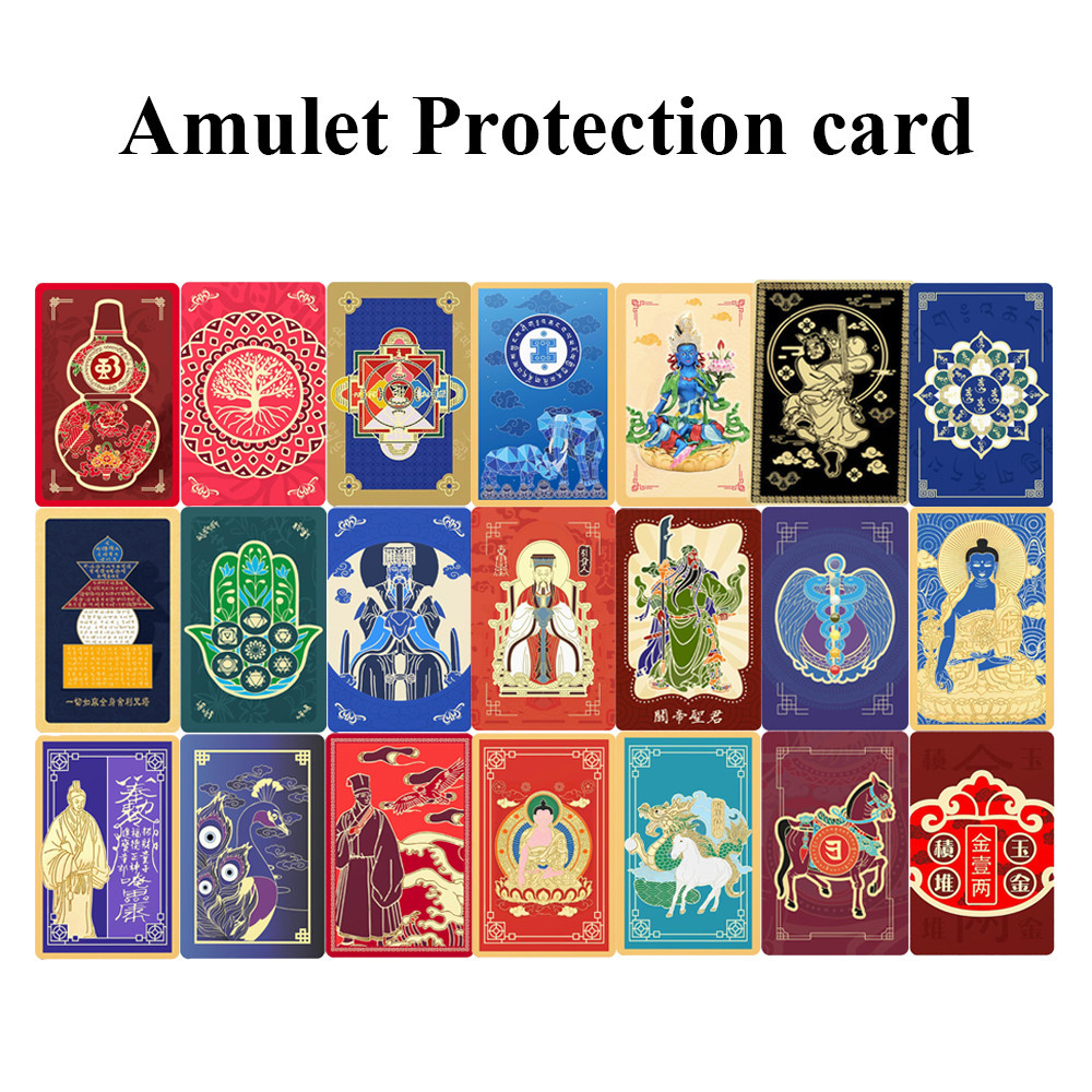 Feng Shui Amulet Card For Wealth For Health Lucky Charms Card For Home ...