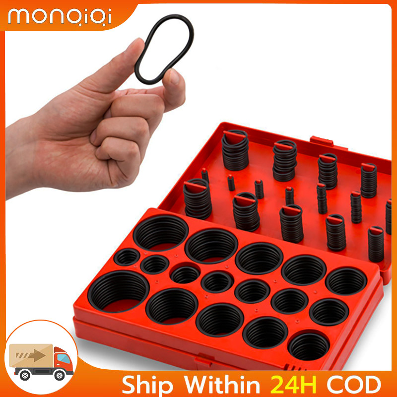 419pcs O-ring Assortment Set Seal Gasket Universal Rubber O Ring Kit ...