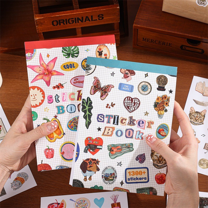 QOUZMO 50 Sheets A5 Sticker Book | White Day Collection Series | Salt ...