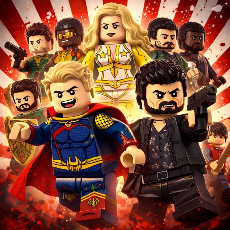 The Boys Custom Mini Figures Homelander Butcher Superhero Drama ...
