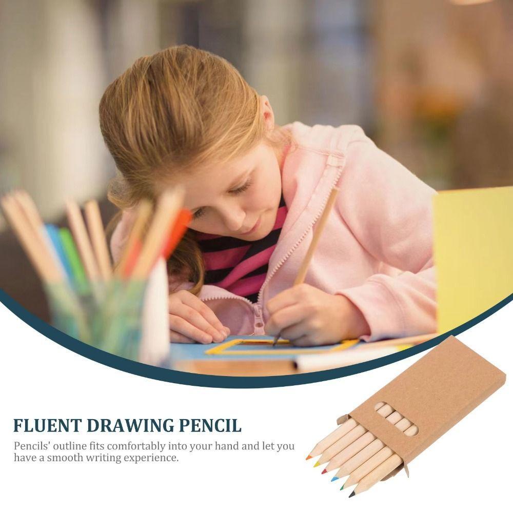 TSUMUGI Color Pencil, Drawing Stationery 8.8CM Colored Pencil, Simple ...