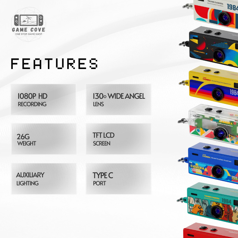 G6 Thumb Mini Camera 1080P HD Wide Angle Portable Camera | GameCove PH ...
