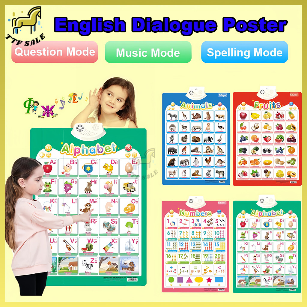 Engaging Wall Display with Audio for Children With Sound Educational ...