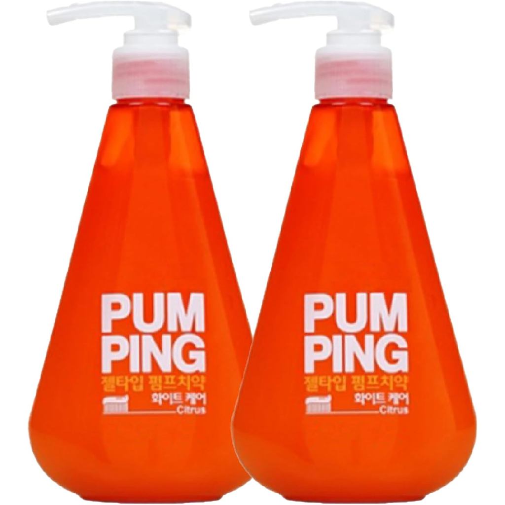 Pumping Toothpaste Citrus Scent 10.05oz (285g) x 2 – Mess-Free Gel for ...