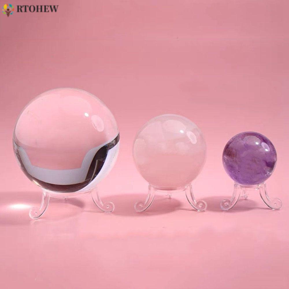 RTOHEW Ball Base, Small Transparent Ball Display Base, Creative ...