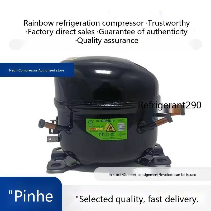 Neon Compressor Refrigerator Freezer Display Cabinet R290 Refrigeration ...