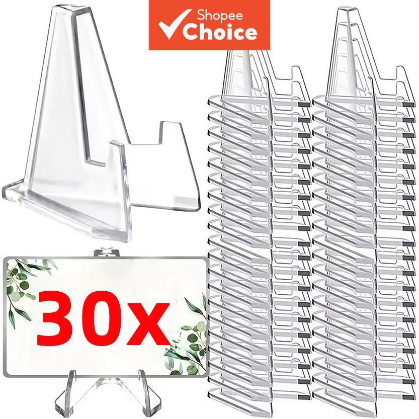 30pcs Transparent Bracket Small Bracket Card Commemorative Challenge ...