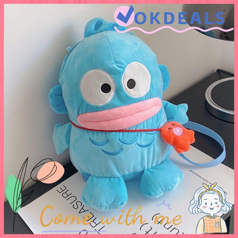 OKDEALS Clown Fish Backpack, Storage Nylon Doll Backpack, Large ...