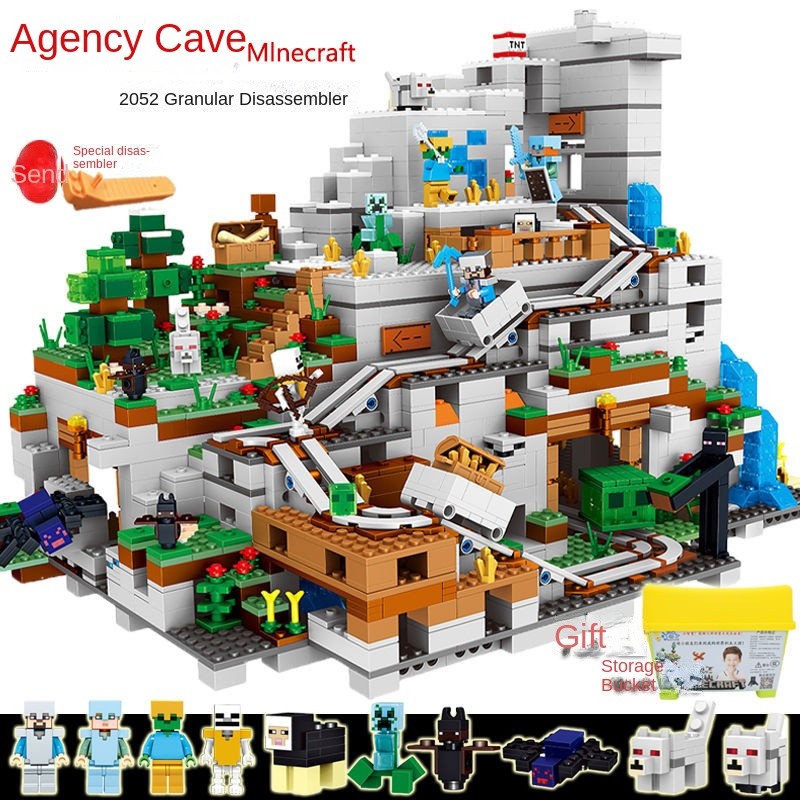 New 2026 Minecraft Lego Building Blocks Children's Puzzle Educational ...