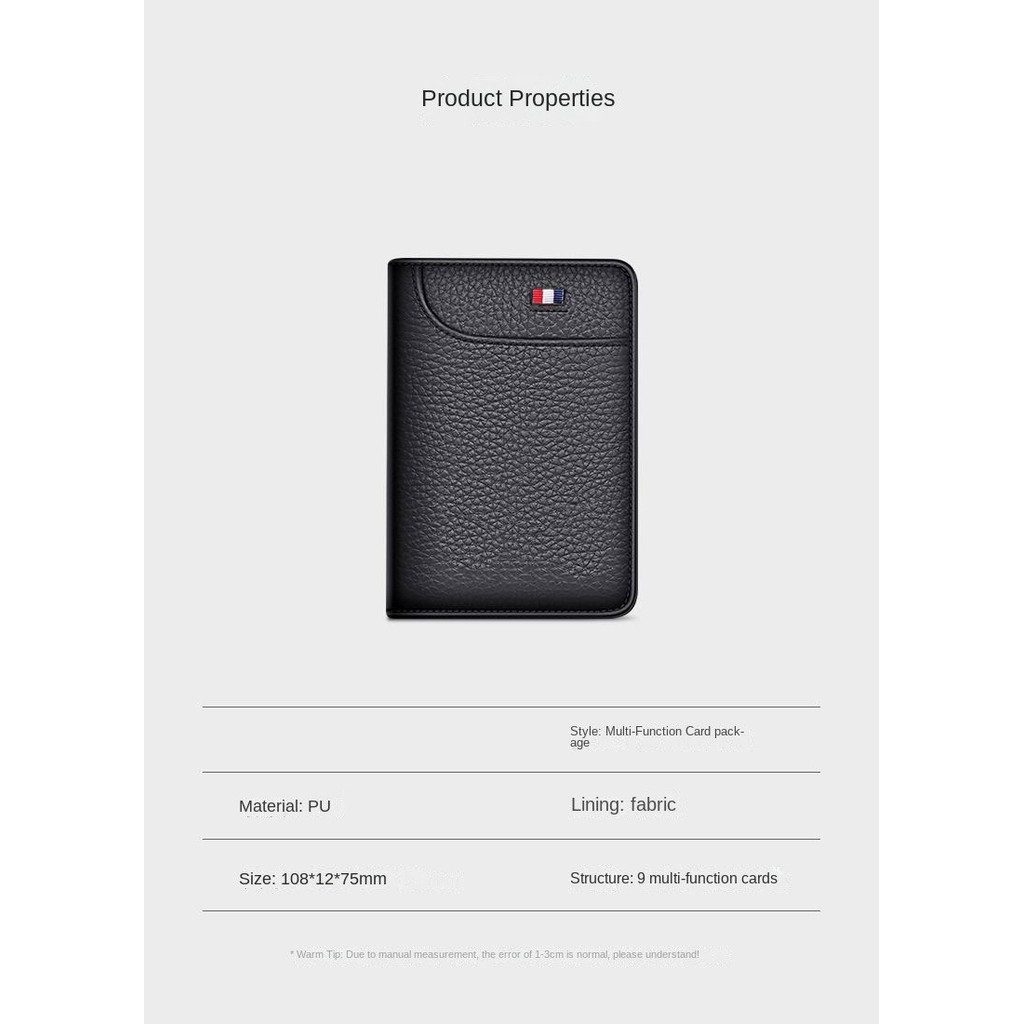 RFID Blocking Slim Wallet - Multi-Functional ID/Card/Driver's License ...