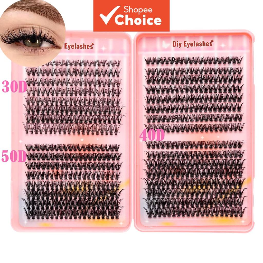 DIY Lash Clusters book Kit Volume Lash Clusters Thick Eyelash Extension ...