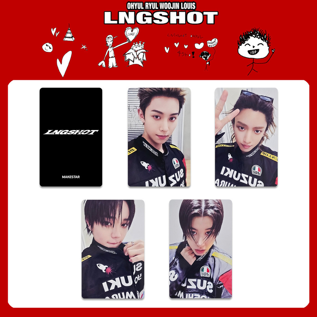 lngshot makestar トレカ 4枚セット サイン会 オユル リュル LNGSHOT 1st makestar 限定 トレカ リュル ryul m15595124128_1.jpg