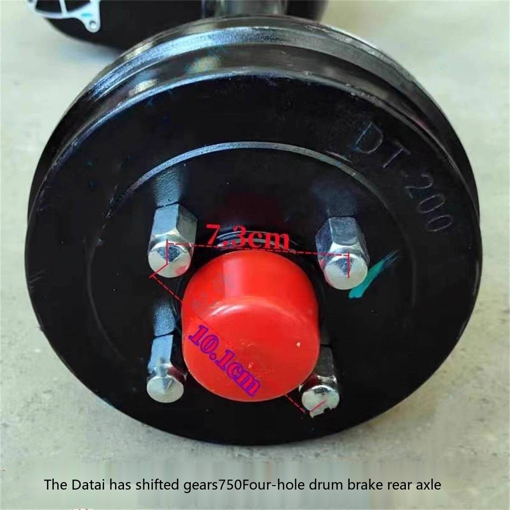 Datai 750 Original Four-Hole Drum Brake Semi-Floating Rear Axle ...