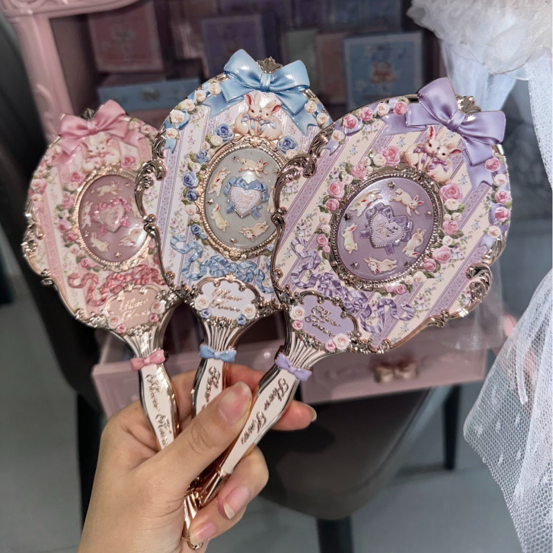 FLOWER KNOWS Mirror Bunny Garden Series Handheld Makeup Mirror Multi ...