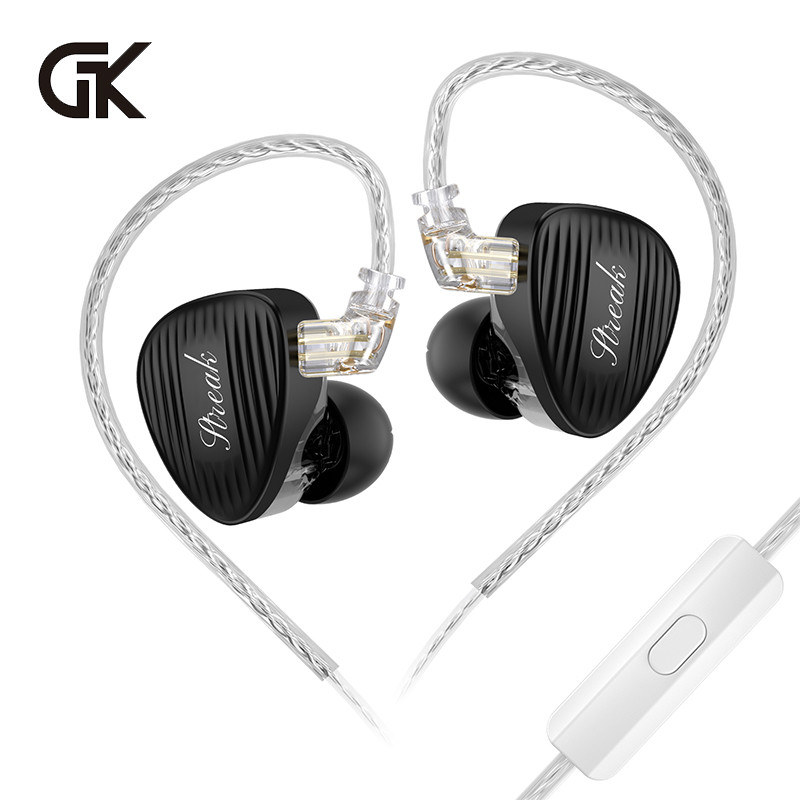 GK Streak Hi-Fi In-Ear Monitors KUN Dynamic + Micro Planar Dual-Driver ...