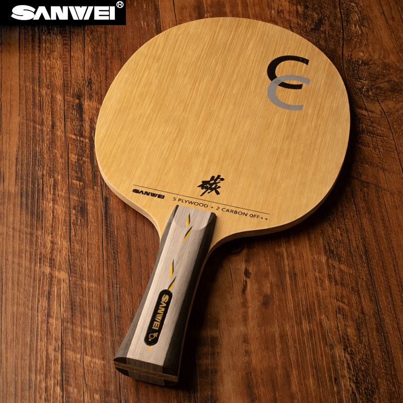 SANWEI CC CLASSIC Carbon Table Tennis Blade Racket Loop Offensive Ping ...