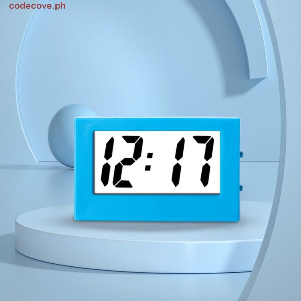 CODECOVE Mini Triangle Clock, ABS Simple Desk Digital Clock, Easy Use ...