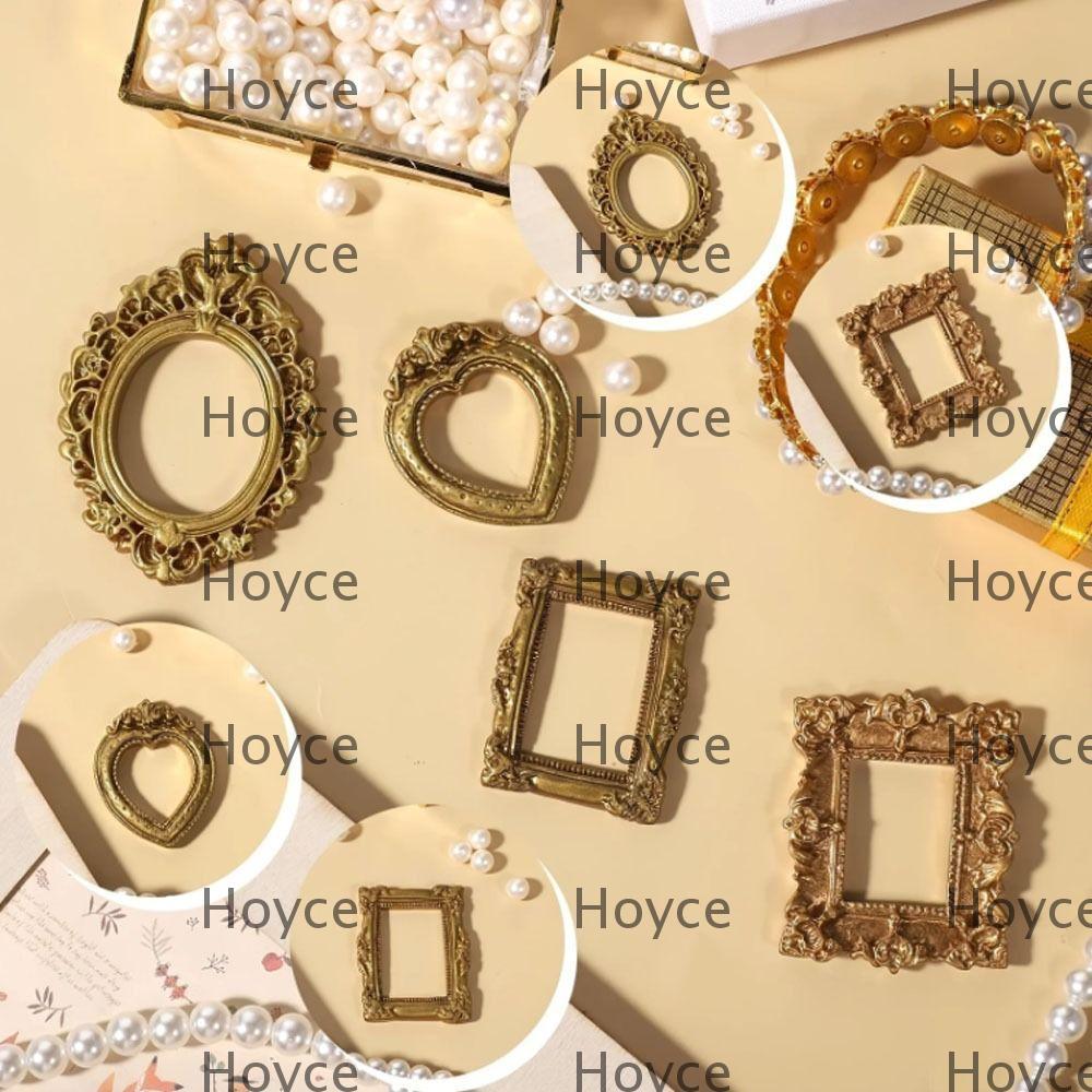 HOYCE DIY Shadow Box Frame, Gold Resin Mini Photo Frames, Vintage DIY ...
