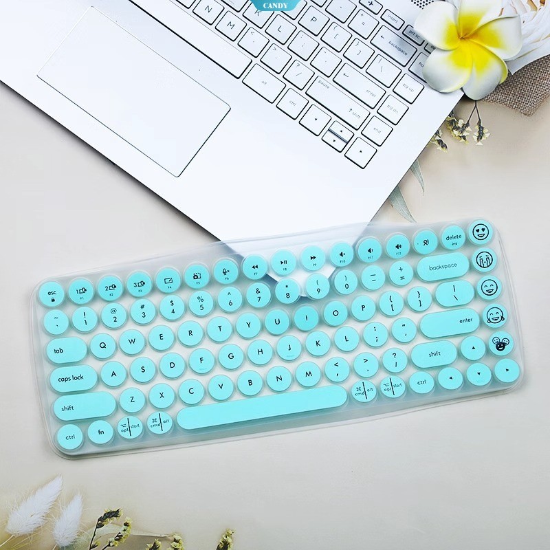 Full-Cover Keycap-Molded Skin for Logitech POP Keys Bluetooth Office ...