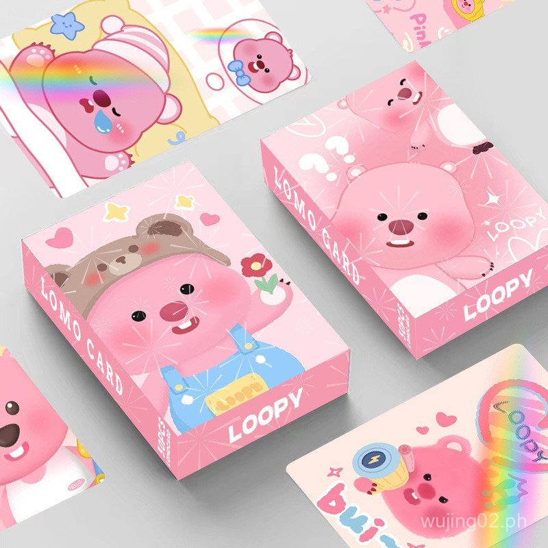 Laser Flash Card LOOPY Double-sided30Zhang Mini Truck LOMO Card Anime ...