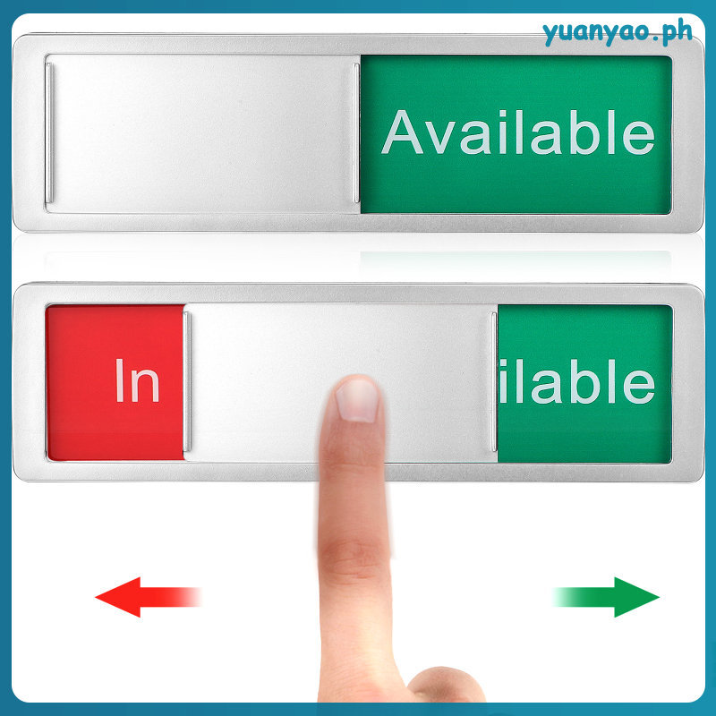 2 Pcs Sliding Door Indicator Sign ng Bakante at Abala para sa Bahay ...