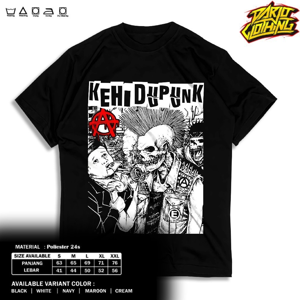 Punk Is Attitude Life T-Shirt - Punk Not Dead Distro Shirt A2825 PE ...