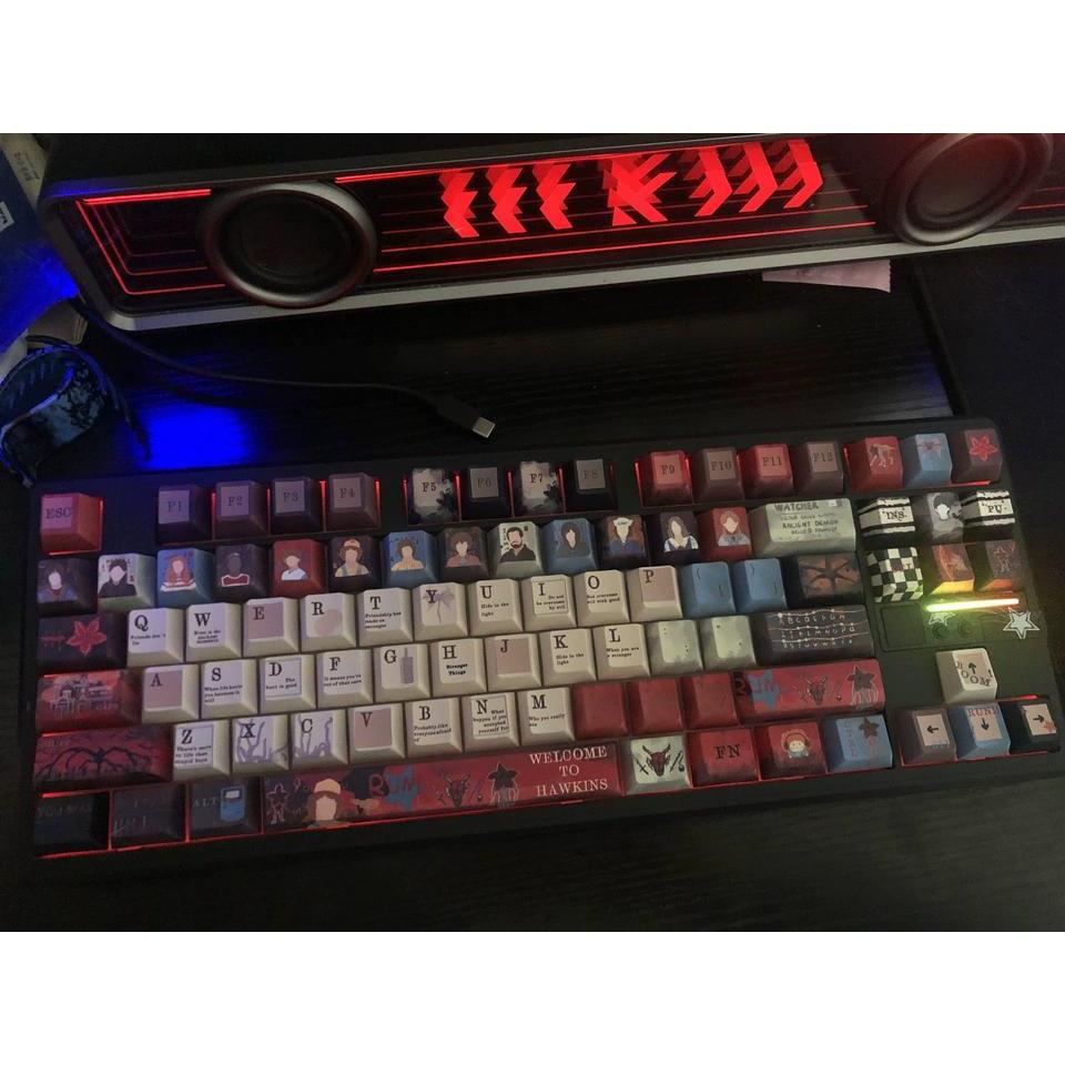 Stranger Things Joyce Byers Keycaps 130+ Keys Cherry / FOA Profile PBT ...