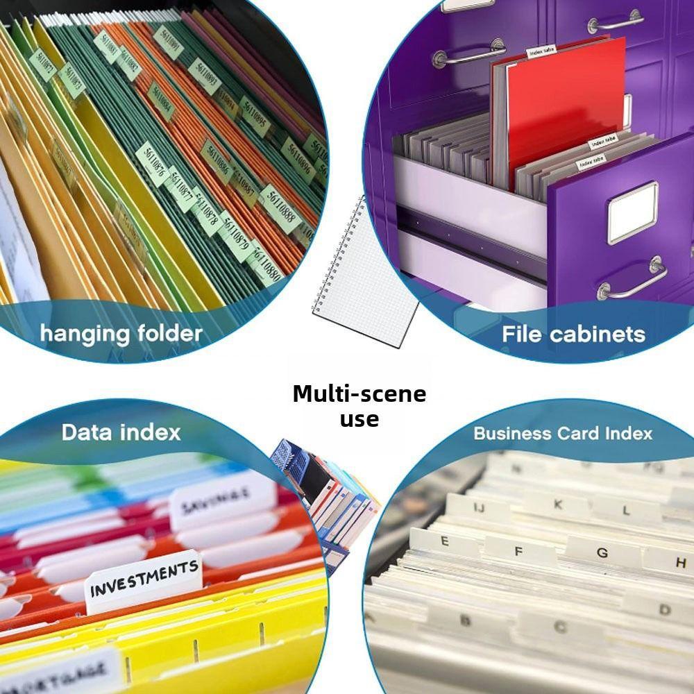 GOGOASDGRF 25pcs Index Tabs, Self-adhesive Index Label File Storage ...