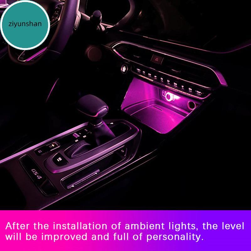 ziyunshan Portable Car USB Ambient Light Mini LED Decorative Atmosphere ...
