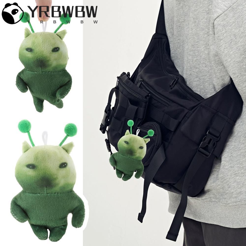 YRBWBW Green Alien Cat Plush Toy, Deformable 10cm Ugly Cute Plushie ...