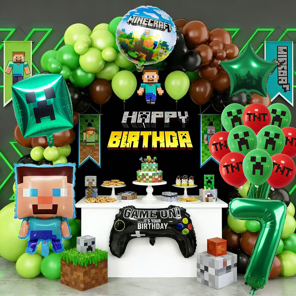 Shop birthday background minecraft for Sale on Shopee Philippines