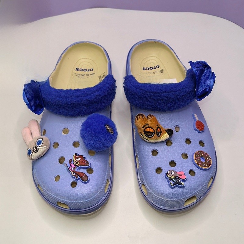 Zootopia Jibbitzs Crocs Sandals Kids & Parents Shoes Charm Judy&Nick ...