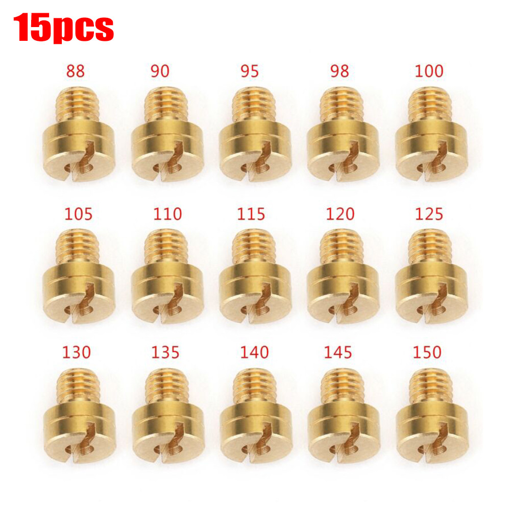 15 X Carb Main Jets Kit For Mikuni N604/100 26mm 28mm VM22 VM24 VM26 ...