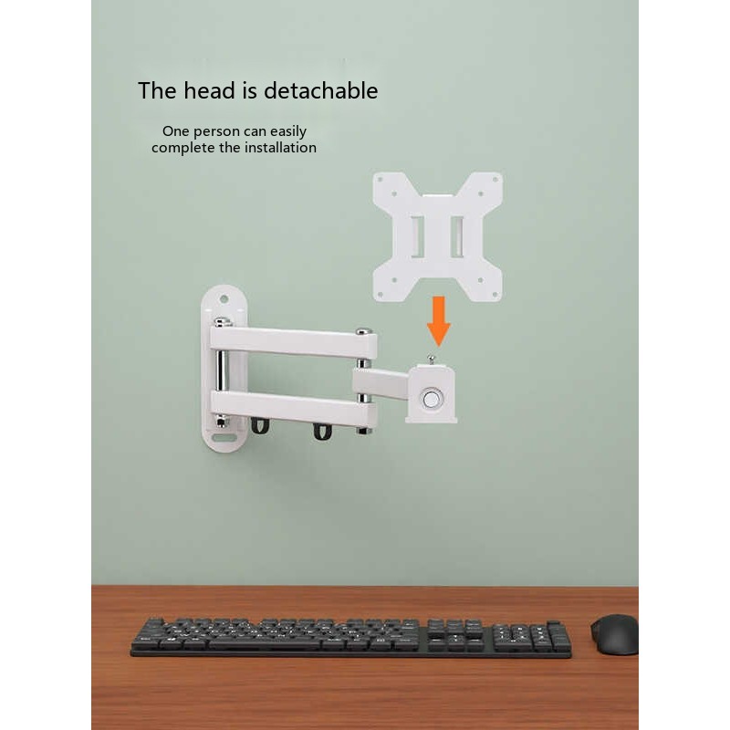 Monitor wall mounted, expandable rotatable computer universal hanging ...