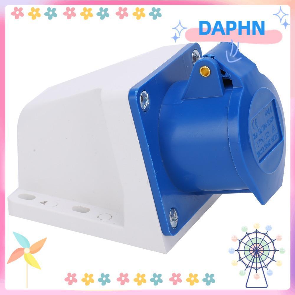 DAPHS Industrial Socket, 3-Pin IP44 Single Phase Socket, Heavy Duty 16A ...