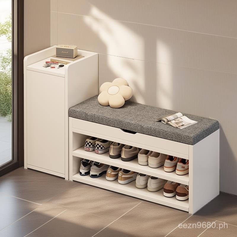 Doorway Integrated Ultra-Narrow Stool Shoe Rack Multi-Layer Stool Shoe ...