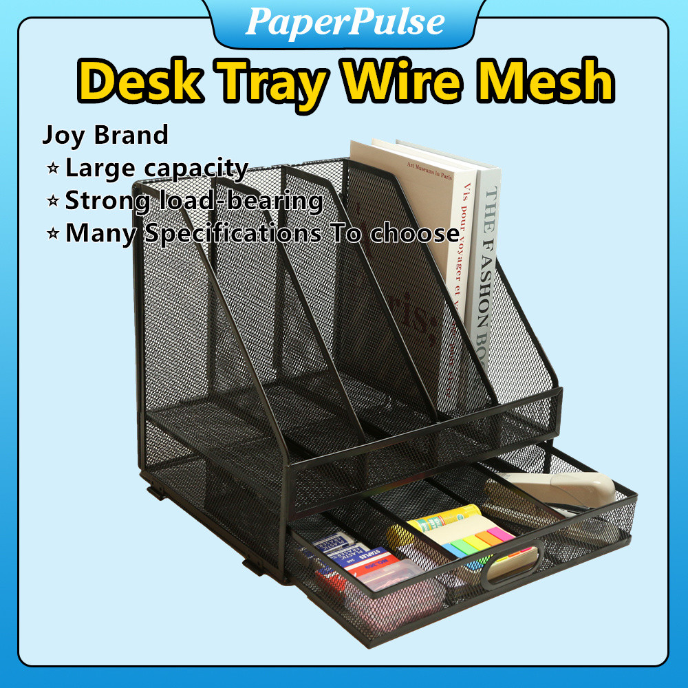 Multi Layer File Rack, Desktop Office Data Rack Horizontal And Vertical ...