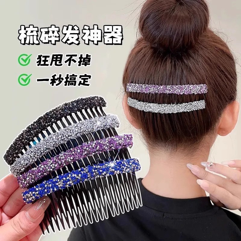 Korean-style Rhinestone Minimalist New Bangs Comb, Elegant and ...