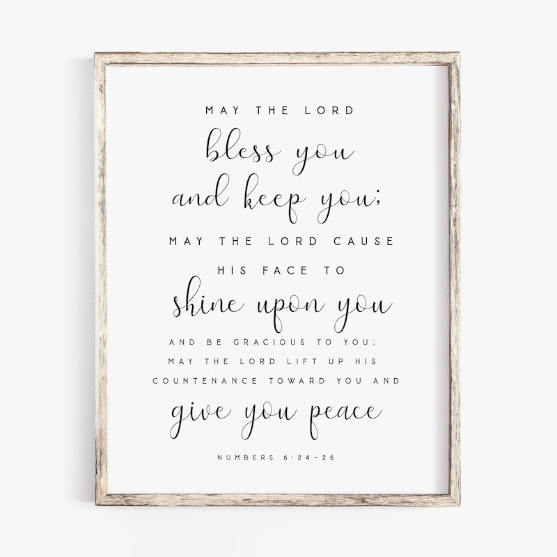 May the Lord bless you and keep you Numbers 6:24-26 Modern Scripture ...
