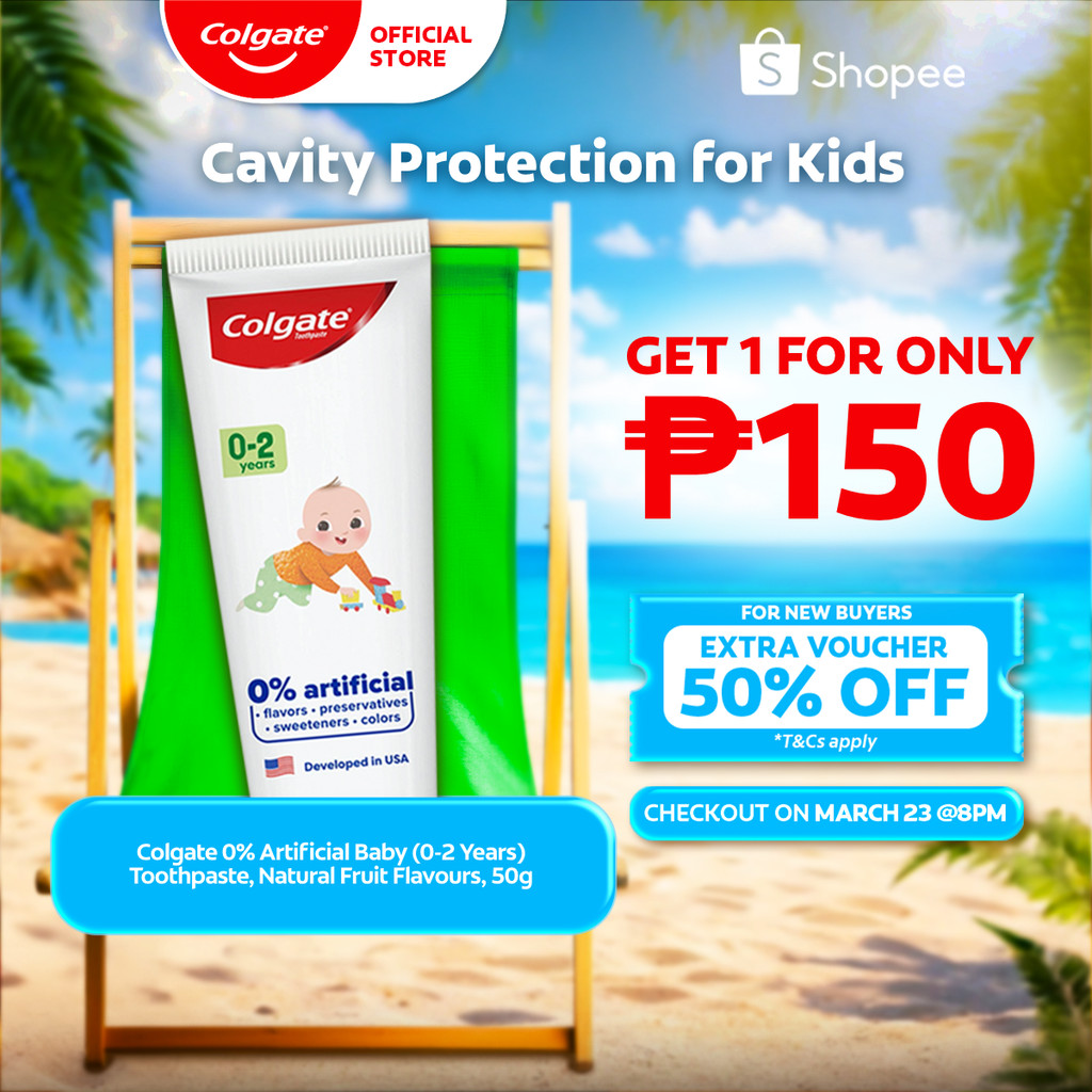 Colgate 0% Artificial Baby (0-2 Years) Toothpaste, Natural Fruit ...