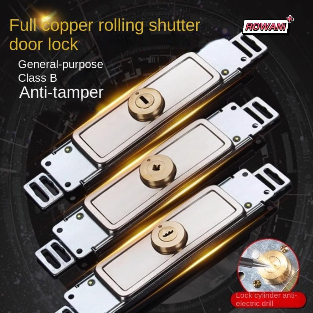 ROWAN1 Roll Gate Lock, with Key Middle Bottom Roller Shutter Door Lock ...
