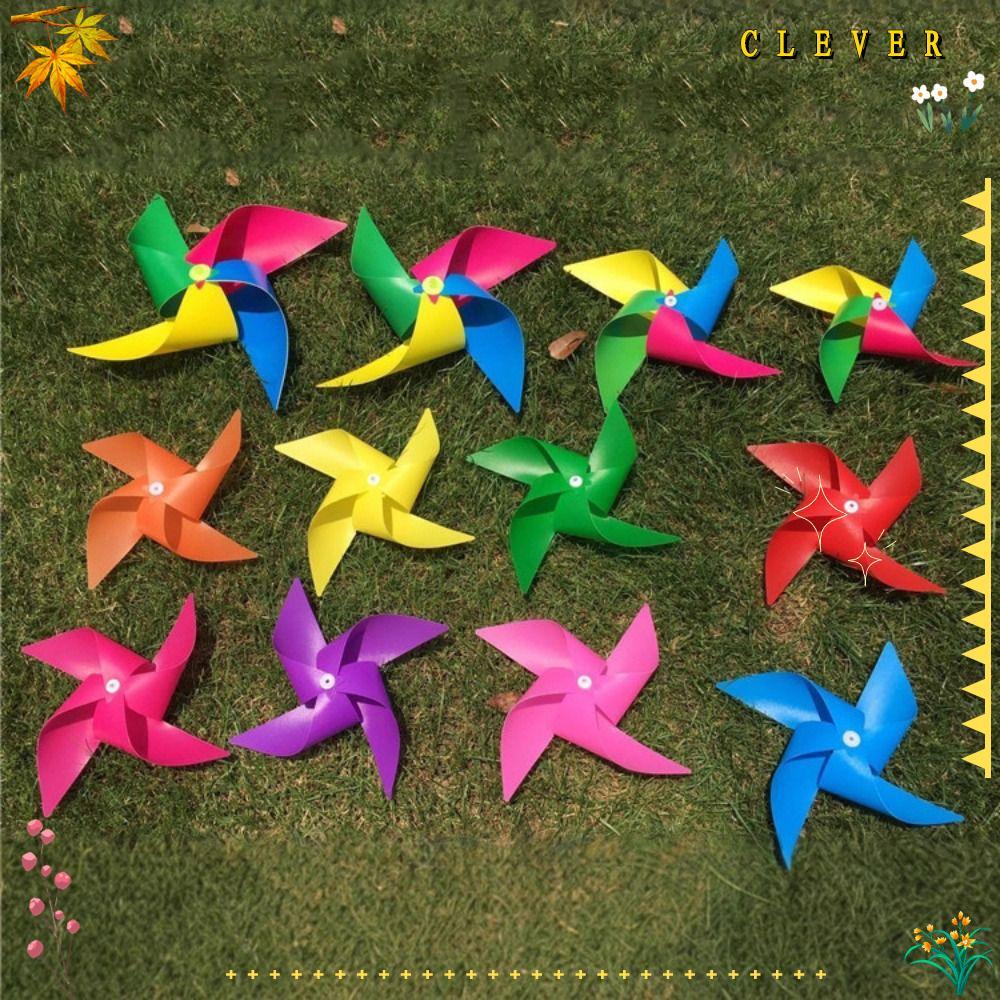 CLEVERHD 10pcs/set Arch Corridor Windmill, with Rope Strings Colorful ...