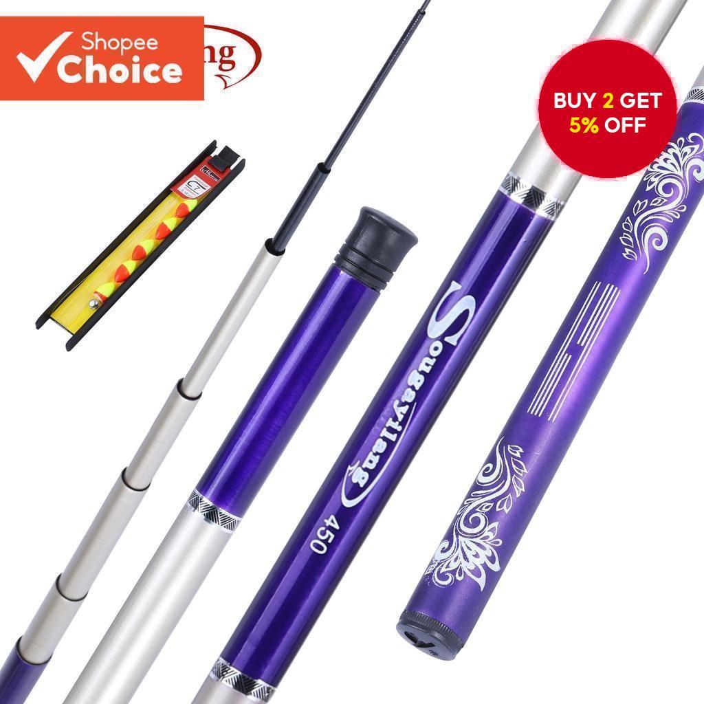 Sougayilang 2.7m 5.4m Fishing Rod Telescopic Portable Fishing Rod For ...