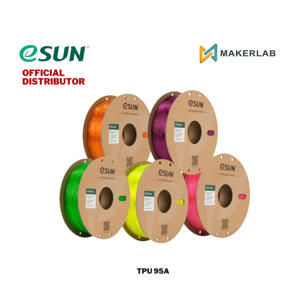 ESUN TPU 95A Transparent/Translucent Filament 1.75mm 1kg | Shopee ...