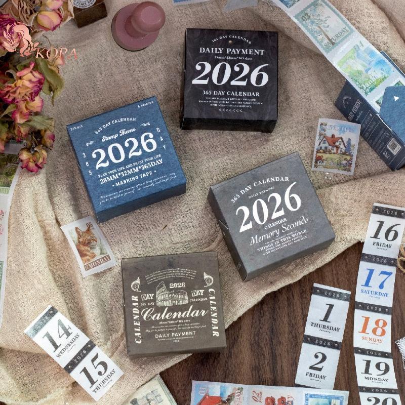 KOPA GO 365pcs Vintage 365 Days Daily Life Tape Stickers For Collage ...