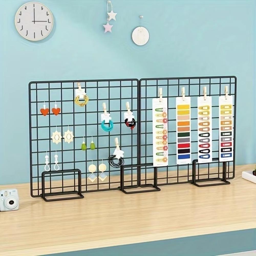 ALBIN Display Rack, with Base Metal Storage Rack, Modern Grid Frame ...