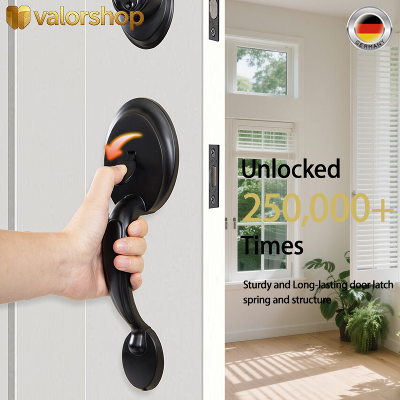 Valorshop Handleset Door Lock with Deadbolt Entry Lock Anti-theft ...