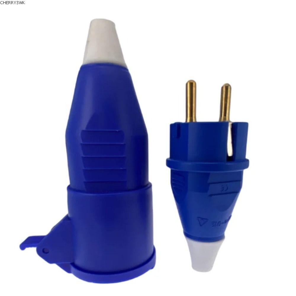 CHERRY3P1 EU Male Plug, 2Pin Rewireable Female Schuko, Extension Cord ...